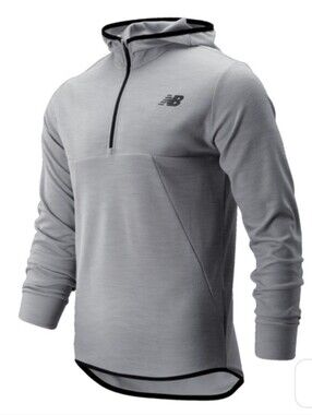 New Balance Tenacity Quarter Zip Pullover Hoodie Mens Medium
